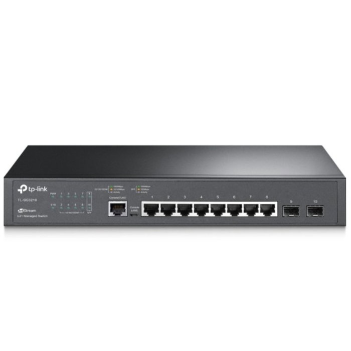 TP-Link TL-SG3210 Switch Gestionado Omada con 8 Puertos Gigabit y 2 Ranuras SFP TP-Link TL-SG3210 Switch Gestionado Omada con 8 Puertos Gigabit y 2 Ranuras SFP